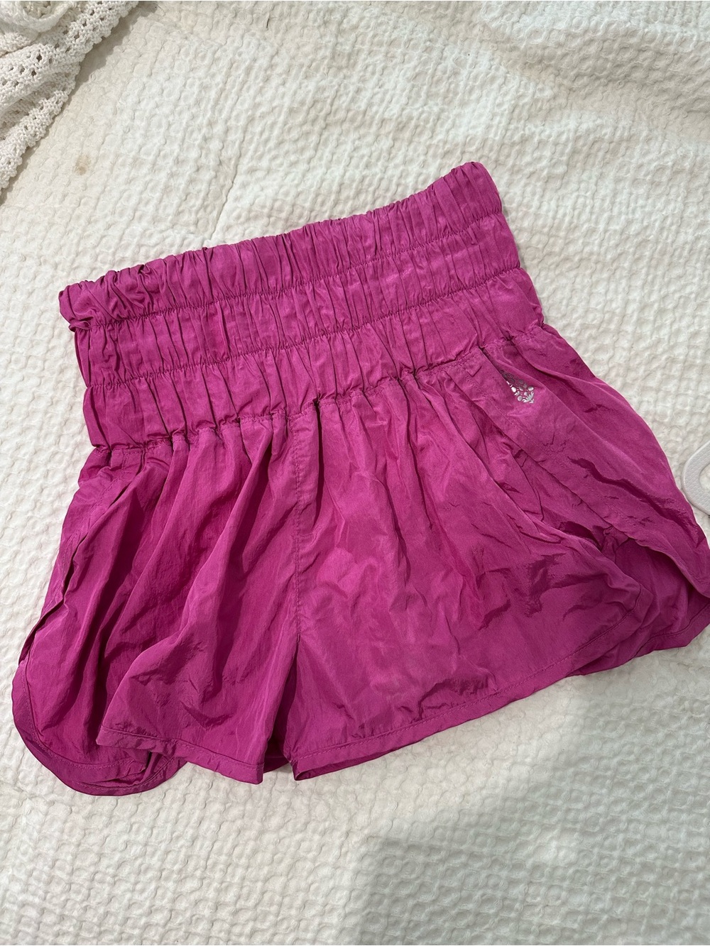 FP Movement High-Waist Smocked Shorts